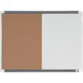 Rexel Quartet - Kombotavle: whiteboard, oppslagstavle - 585 x 430 mm - kork - magnetisk