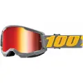100% 100 % STRATA 2 IZIPIZI Goggles (Red Mirror Anti-Fog Linse, LT 38%+/-5%)