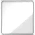 Nobo - Innbygd oppslagstavle - veggmonterbar - 944 x 907 mm - 12 x A4 - metall - magnetisk - utendørs - hvit