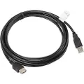 Lanberg - USB-forlengelseskabel - USB (hann) til USB (hunn) - USB 2.0 - 3 m - svart