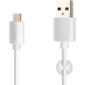 FIXED USB-A <-> USB-C - 2m - Hvit