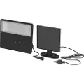 Eglo Panettieri Solar Wall 1500LM with Sensor Black/White