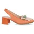 Hispanitas for woman. HV253945 Leather Sandals Hanoi orange (40), 3 to 5 cm, None, Casual