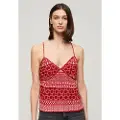Superdry Printed Woven Ermeløs T-skjorte