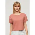 Superdry Slouchy Cropped Kortarmet T-skjorte