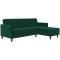 Dorel Home Dorel HomeSovesofa 3 seter med sjeselong PresleyGrønnSovesofaerFra Homeroom