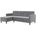 Dorel Home Dorel HomeSovesofa 3 seter med sjeselong HartfordGråSovesofaerFra Homeroom