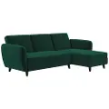 Dorel Home Dorel HomeHjørnesofa seksjonssofa sovesofa PerryGrønn3-seters sofaerFra Homeroom