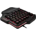 24.Se Enhånds gaming-tastatur med belysning - 7 RGB-farger