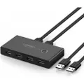 UGREEN - USB-periferdelesvitsj - 4 x USB 2.0 - stasjonær