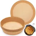 24hShop Rundt bakepapir til Airfryer 20 cm - 100-pakning - Medium