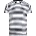 Calvin Klein Stretch Slim Stripe Kortarmet T-skjorte