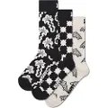 Happy socks Black And White Gift Set Crewsokker 3 Par