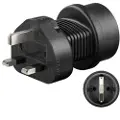 Microconnect Universal adapter UK/Schuko - Strømkoblingsadapter - power CEE 7/7 (hunn) til BS 1363 (hunn) - svart - Storbritannia