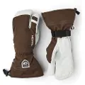 Hestra Army Leather Heli Ski, 3-finger Skihansker, Espresso