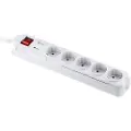 Gembird EnerGenie PCW-MS2G Power Cube with Master/Slave function - Overspenningsavleder - AC 250 V - USB - utgangskontakter: 5 - Tyskland - hvit
