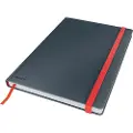 Leitz Cosy - Notisbok - eskebundet - B5 (176 x 250 mm) - 80 ark / 160 sider - rutet - velvet gray - laminert kartong