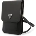 GUESS Saffiano Triangle Logo Skulderveske - Svart