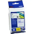 Brother TZe-263 - Blått på hvitt - Rull (3,6 cm x 8 m) 1 kassett(er) laminert teip - for Brother PT-H110 P-Touch PT-3600, 550, 9500, 9600, 9700, 9800, D800, H110, P900, P950