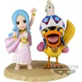 Banpresto One Piece Verdenssamleobjekt Logg-serien Nefertari Vivi Og Karoo-figur 7 Cm