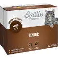 Smilla Fresh Pouch Senior biter i saus med grønnsaker - Blandingspakke (24 x 85 g)