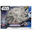 Jazwares Stjernekrigen Millennium Falcon Kjøretøy Med Funksjoner Og Figur 23 Cm