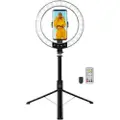 Logilink AA0156 LED-ringlys med selfiestick/stativ og fjernutløser