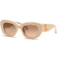 Roberto Cavalli Src058m Geometric Solbriller For Kvinner