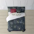 Play Fabrics Harry Potter Gull Nordisk Sak Med Knapper For Seng 180x240 Cm