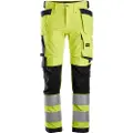 Snickers High-viz stretch buks m. hylsterlommer kl.2 6243 gul/navy str. 50