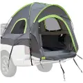 Vevor Pickup-telt, passer til 6,4-6,7 fot lastebiltelt for camping, vanntett PU2000 2-3 personers soveplass til lastebilseng med dobbeltlags designvinduer, solid lastebilseng-campingvognskall med oppb