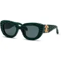 Roberto Cavalli Src058m Geometric Solbriller For Kvinner