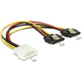 DeLOCK - Strømadapter - 4-pin intern strøm (hann) til SATA-strøm (R) - 5 / 12 V - 20 cm