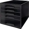 Leitz Skuffekabinet Leitz Desk Cube 5-skuffer sort/antracitgrå