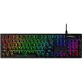 HyperX Alloy Origins - Tastatur - bakgrunnsbelyst - USB-C - QWERTY - USA - tastsvitsj: HyperX Red - svart