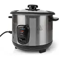 Nedis - Riskoker - 1 liter - 400 W - svart / sølv