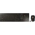 Cherry DW 9100 SLIM - Tastatur- og mussett - trådløs - 2.4 GHz, Bluetooth 4.2 - QWERTY - Storbritannia - tastsvitsj: CHERRY SX - svart/bronse