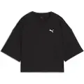Puma WARDROBE Essentials Oversized Short Tee Women, Clothing, Black, M