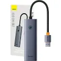 Baseus 4in1 Hub UltraJoy USB-A do 4xUSB 3.0 (space grey)
