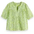 Scotch & Soda U9a00636t Kort Ermet Bluse