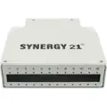 Synergy 21 FO patchpanel for topphatskinne (DIN), 12xLC dupleks/SC simplekssokkel, uten koblinger, lys grå, Synergy 21,