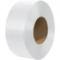 Vevor Packaging polypropylen (PP) stropperull, 9900 fot lengde x 1/2" bredde x 0,03" tykkelse, 243 lbs bruddstyrke, kraftig bånding av pallstropper, bærbare, sterke pakkestropper, hvite