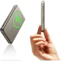 ESR Qi2 MagSlim 5000 mAh magnetisk powerbank (sand)