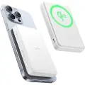 ESR Qi2 MagSlim 10000 mAh magnetisk powerbank (hvit)