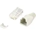 Logilink RJ45, RJ45, Grå, Gull, RoHS, 270 g, 100 stykker