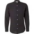 Jack & Jones Breeze Linen Blend Band Skjorte Med Lange Ermer