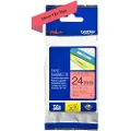 Brother TZe-451 - Standardklebemiddel - svart på rødt - Rull (2,4 cm x 8 m) 1 kassett(er) laminert teip - for Brother PT-D600 P-Touch PT-3600, D800, E550, E800, P750, P900, P950 P-Touch EDGE PT-P750