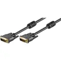 Goobay 93110, 2 m, DVI-D, DVI-D, Hankjønn, Hankjønn, Sort