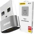 Dudao USB-adapter - USB-C hunn/USB-A hann - Svart
