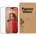 PanzerGlass - Skjermbeskyttelse for mobiltelefon - ultrabred passform - glass - rammefarge svart - for Apple iPhone 15 Pro